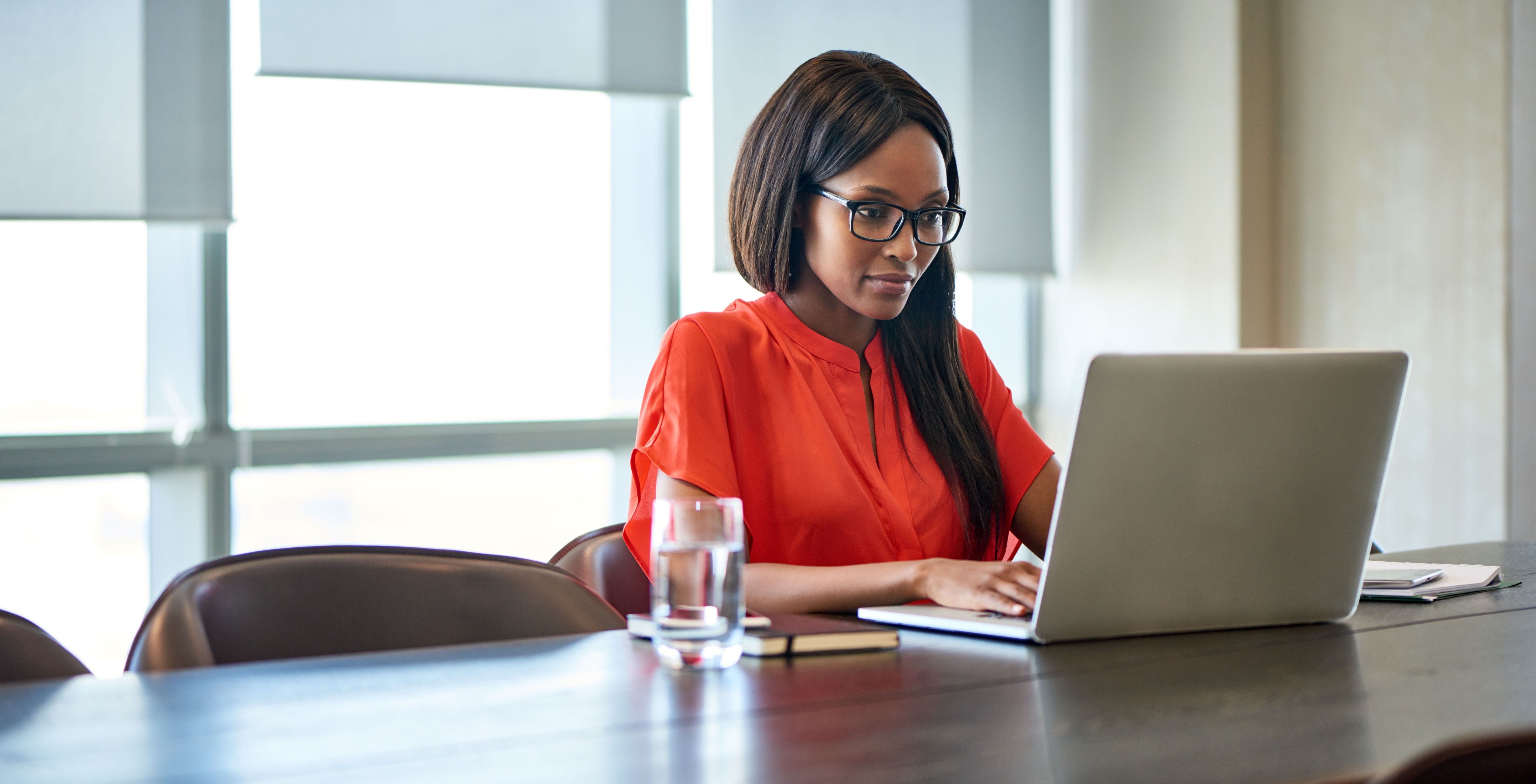 Girl on a computer.